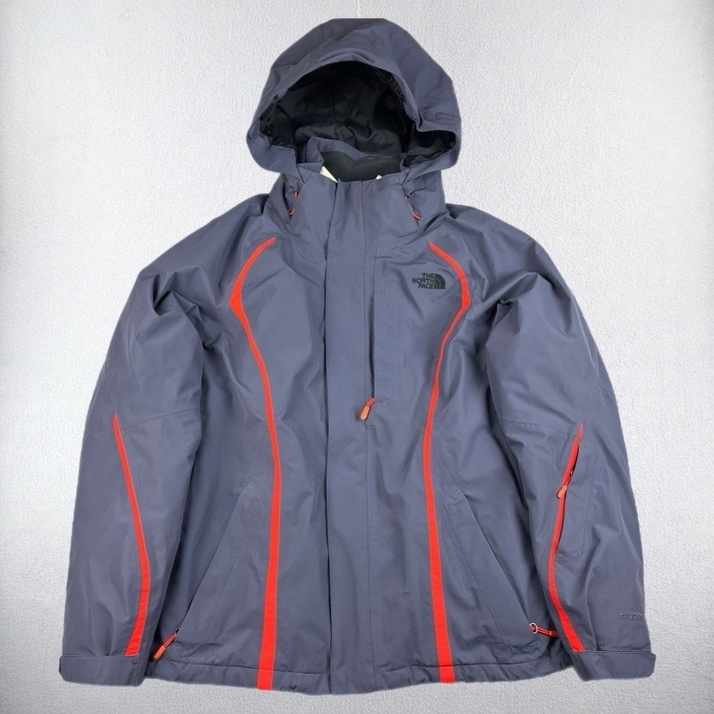 The North Face Ski Jacket Women Medium Hyvent Kira 2.0 Triclimate Greystone Blue